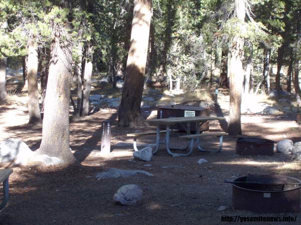 Tuoulumne Meadows Campground site b27