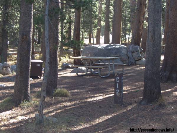 Tuoulumne Meadows Campground site c12