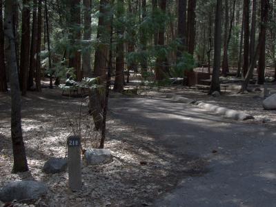 Upper Pines Campsite 218